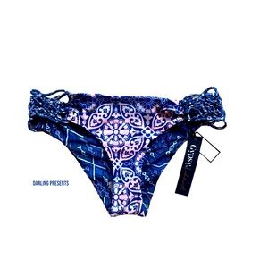 Gypsy 05 Sand Reversible Bikini Swim Bottom Women Size XS